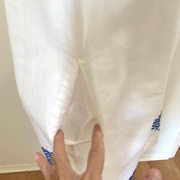 EUC✨J.Crew Linen Blend Embroidered Dress - Picture 11 of 13